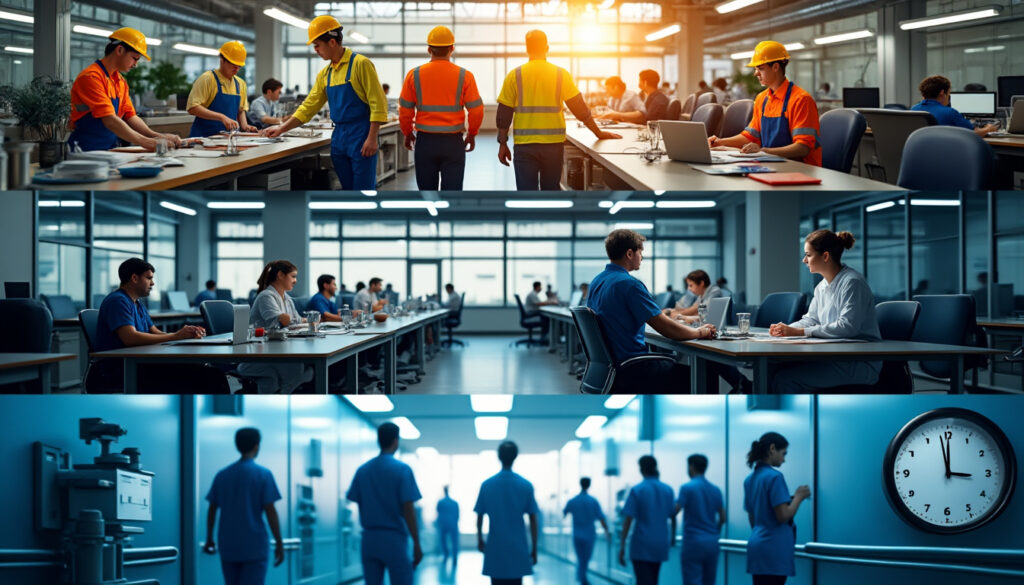 découvrez l'organisation des horaires 3x8, leurs avantages pour les entreprises et les impacts potentiels sur la santé des travailleurs.