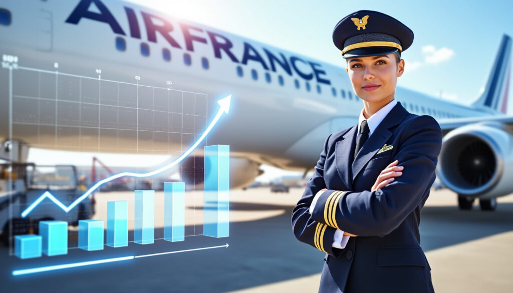découvrez la grille de salaire des pilotes air france en 2025 ainsi que l'évolution détaillée de leurs rémunérations tout au long de leur carrière.