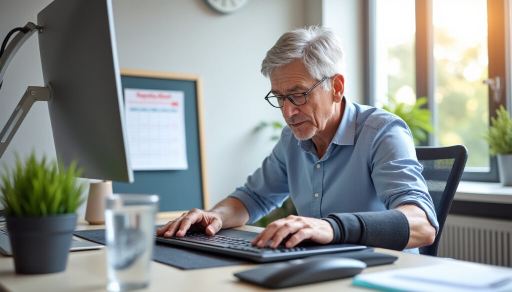 découvrez des conseils pratiques et des solutions adaptées pour travailler avec une algodystrophie de la main tout en préservant votre santé et votre productivité.